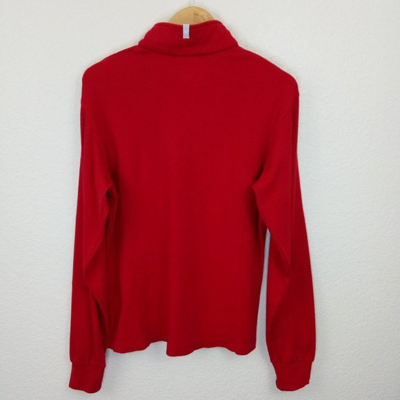 SPYDER Women's Red Quarter Zip Cotton Pullover 14 - Picture 12 of 12